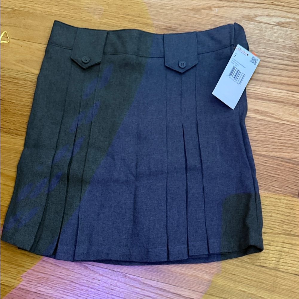 Girls school uniform grey skirt